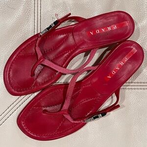 Prada vintage kitten heel sandals, 37.5